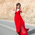 czerwona sukienka